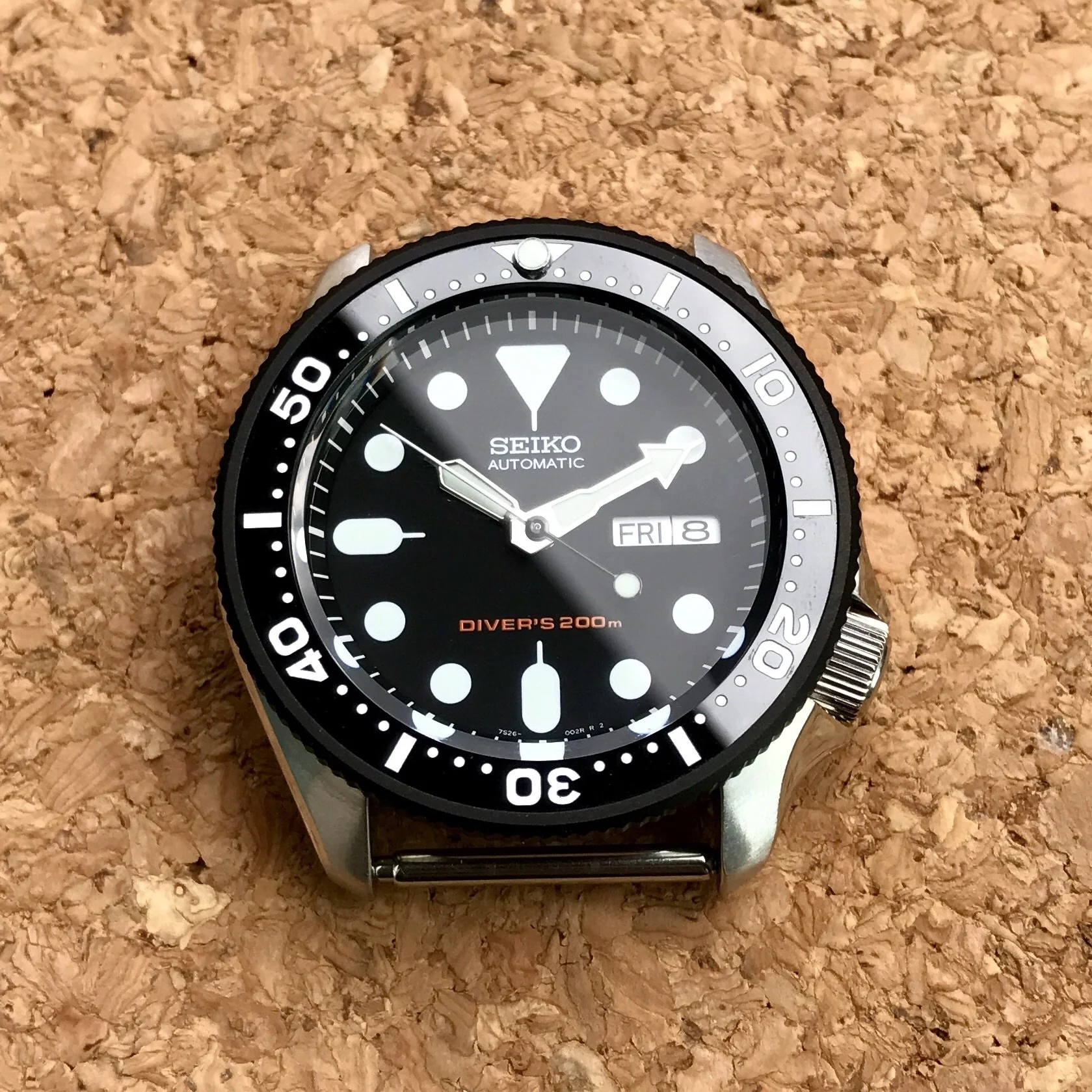 Bezel - SKX007/SRPD Coin Edge - Bead Blasted PVD Black - Image 2