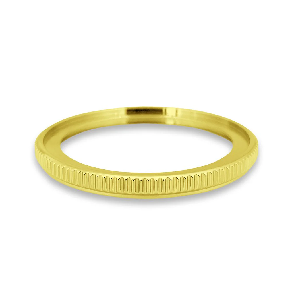 Bezel - SKX007/SRPD Coin Edge - Polished PVD Gold