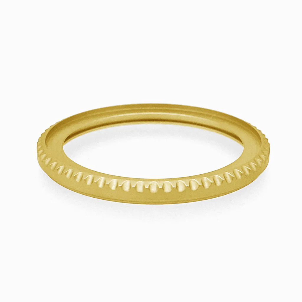 Bezel - SKX007/SRPD Deep Sea - Bead Blasted PVD Gold - Image 2