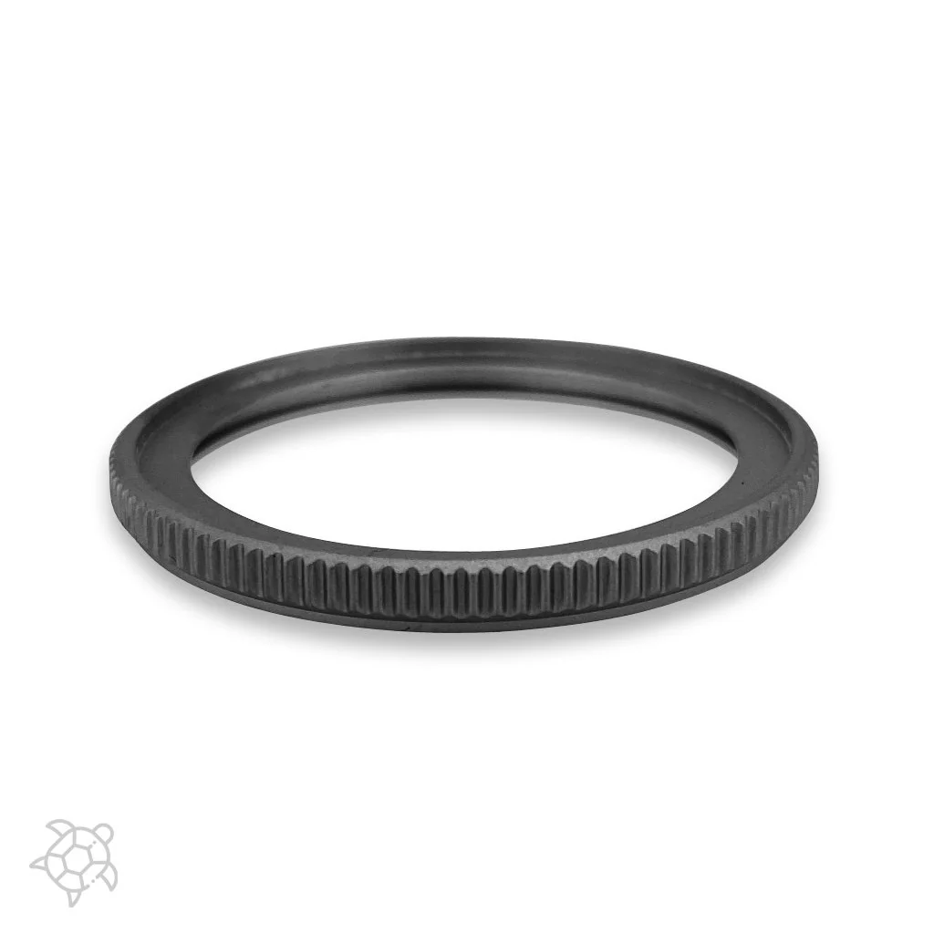Bezel - SRP Turtle Coin Edge - Bead Blasted PVD Black