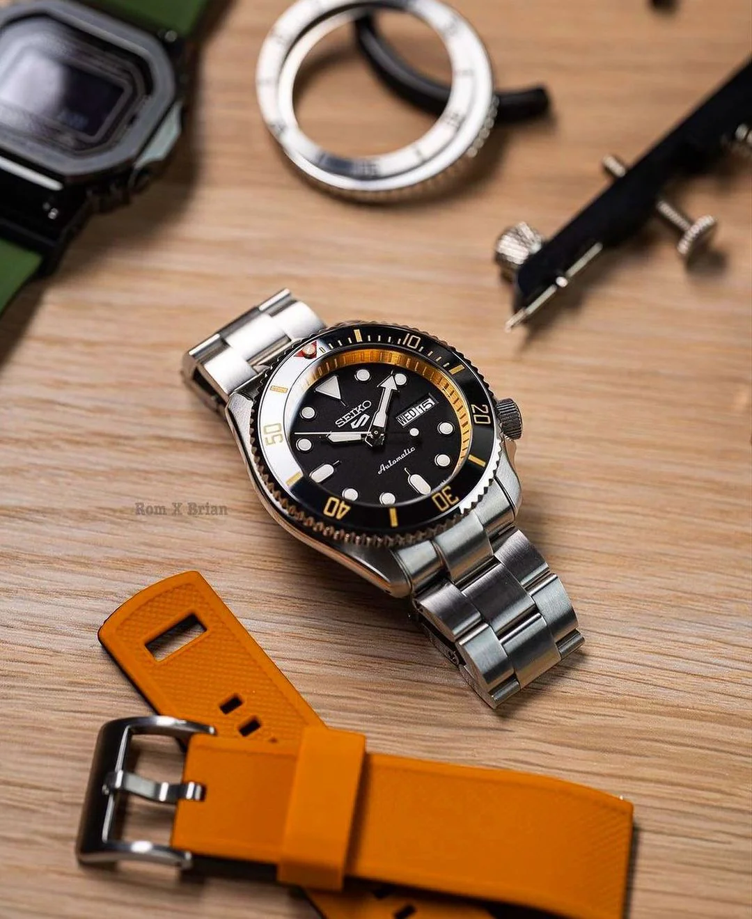 Bracelet - SKX007/SRPD - OYS - Brushed Steel - Image 12