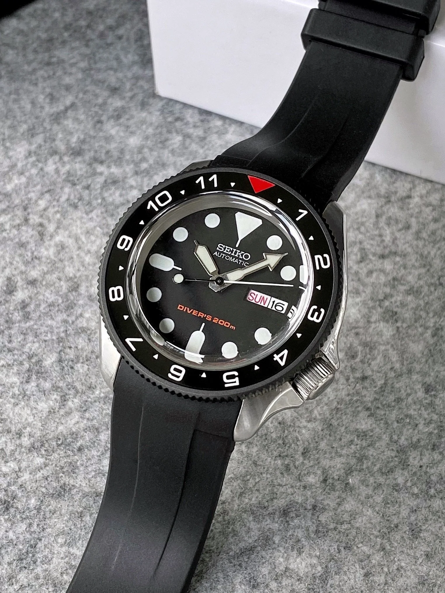 Chapter Ring - SKX007/SRPD - Bead Blasted Steel - Image 3
