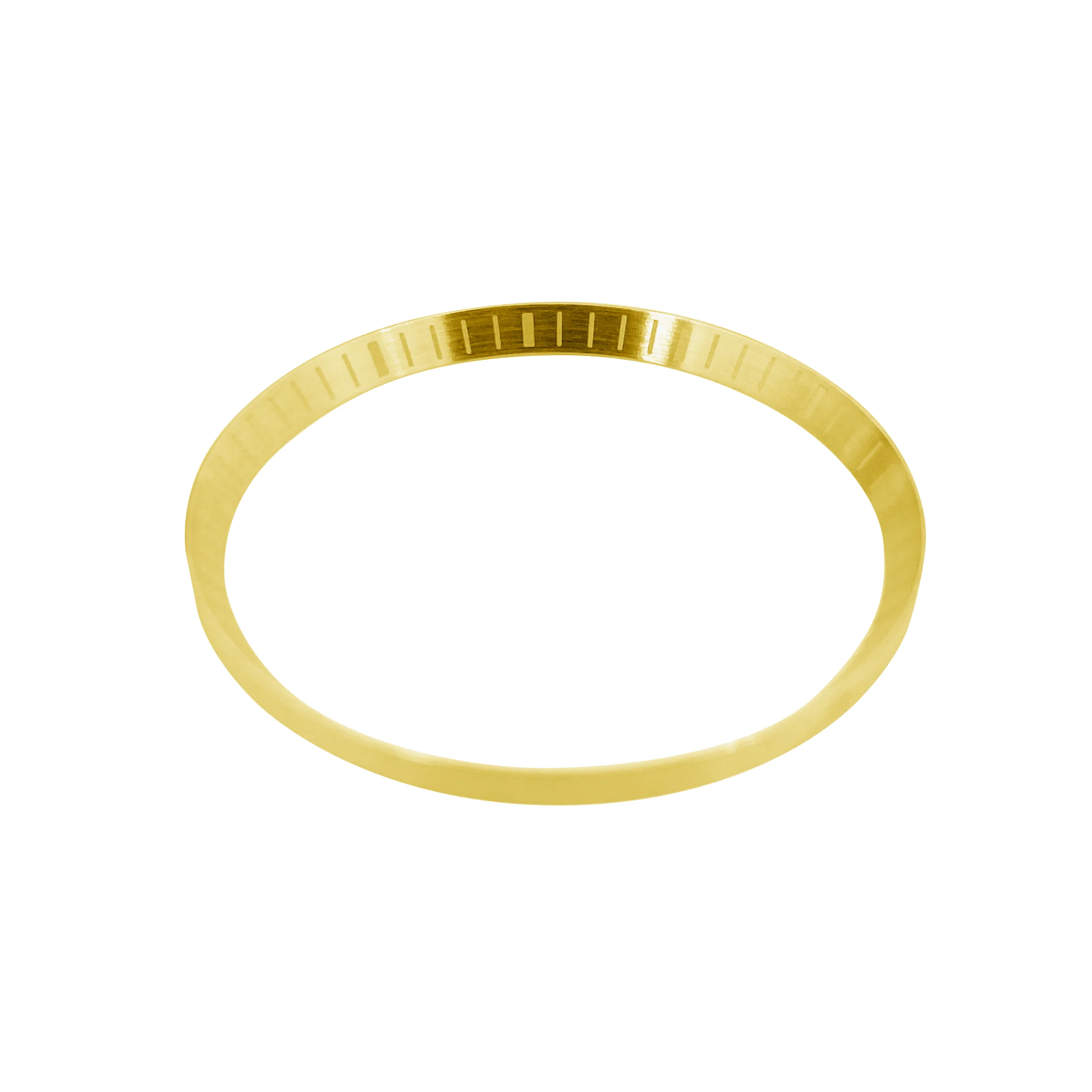 Chapter Ring - SKX007/SRPD - Brushed Gold w Engraved Markers