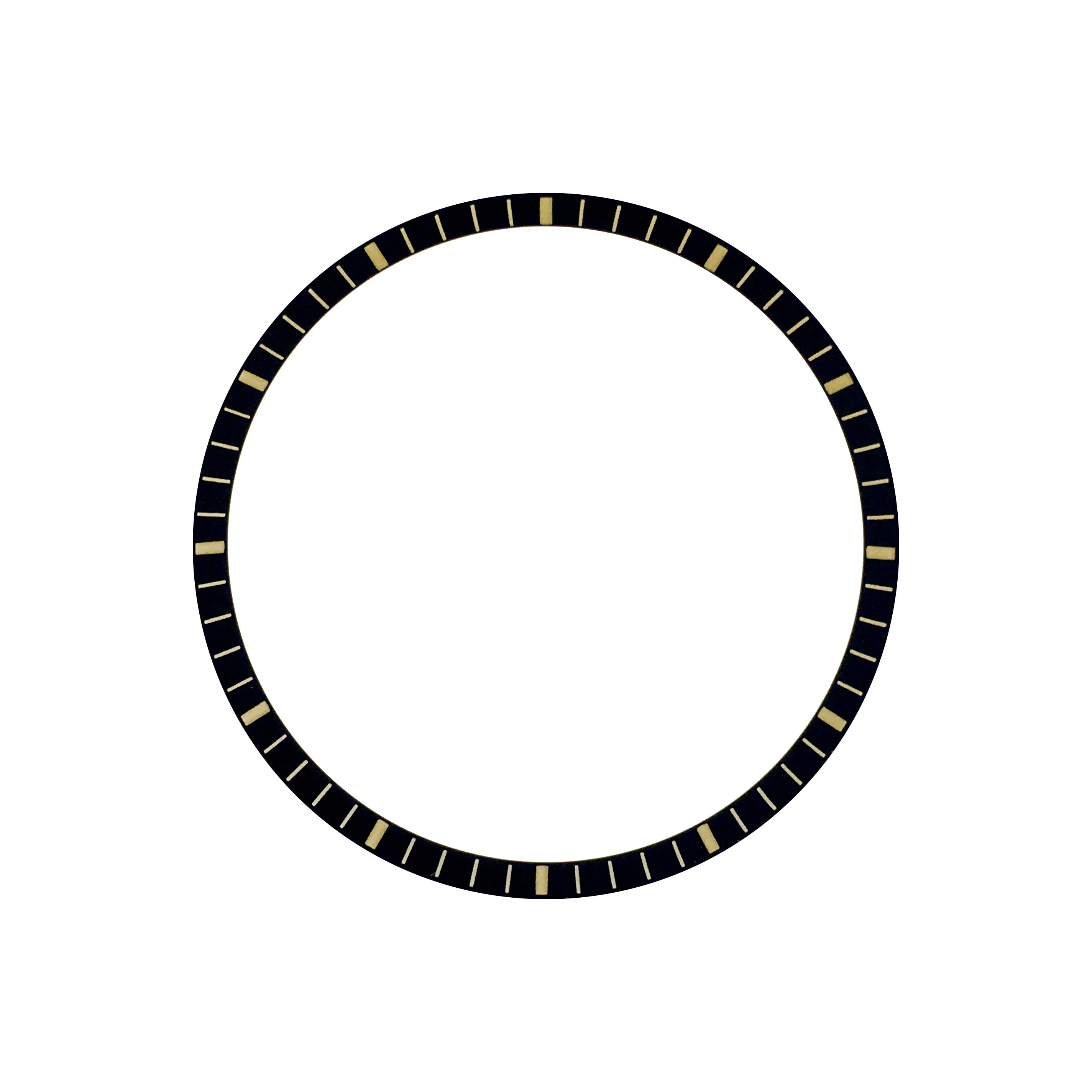 Chapter Ring - SKX007/SRPD - Matt Black w Markers (Gold)