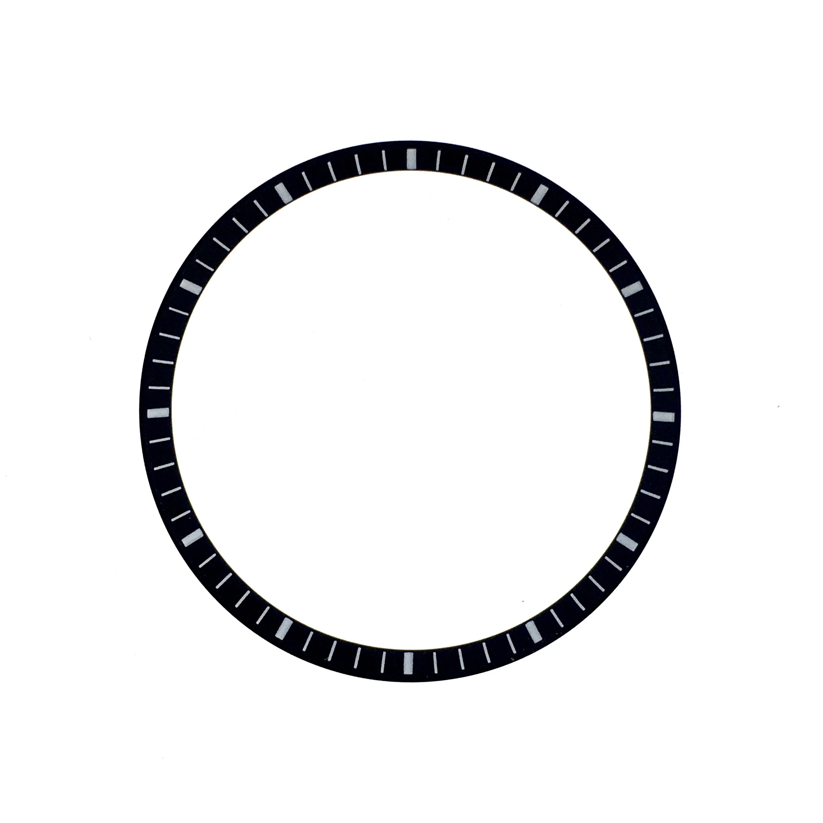 Chapter Ring - SKX007/SRPD - Matt Black w Markers (White)