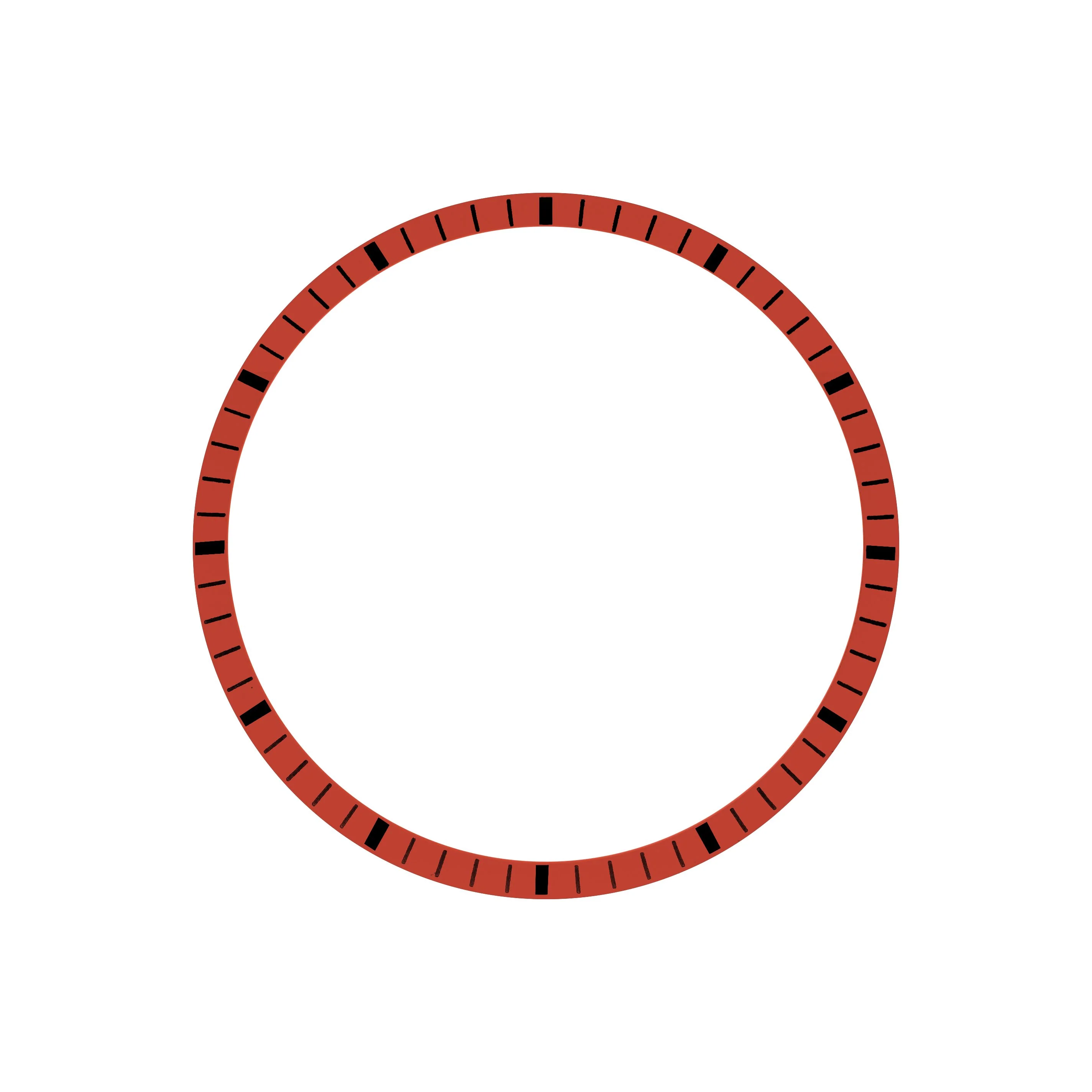 Chapter Ring - SKX007/SRPD - Matt Red w Markers
