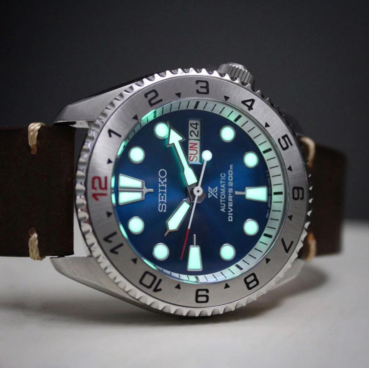 Chapter Ring - SKX007/SRPD - Matt Silver w Markers - Image 4