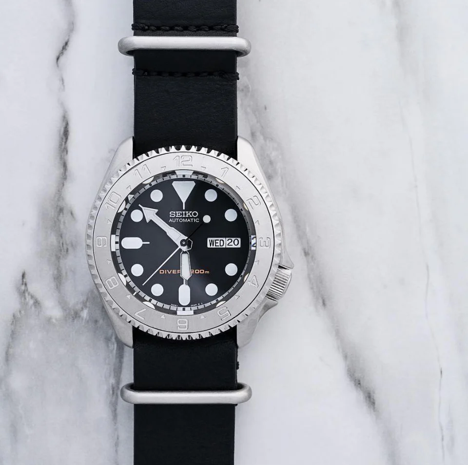 Chapter Ring - SKX007/SRPD - Matt Silver w Markers - Image 7