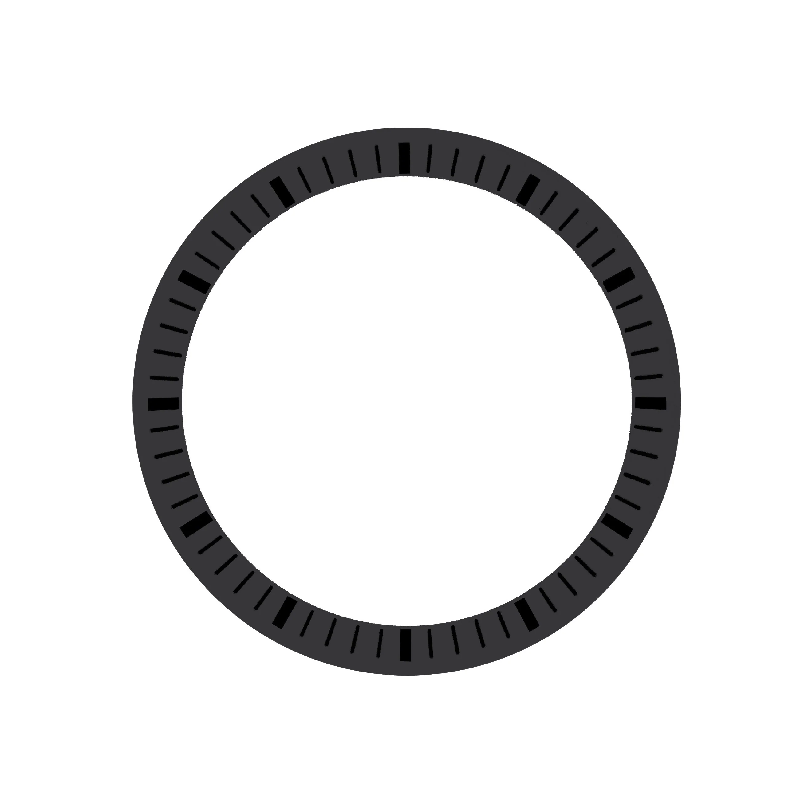 Chapter Ring - Urchin - Matt Black w Markers (Black)