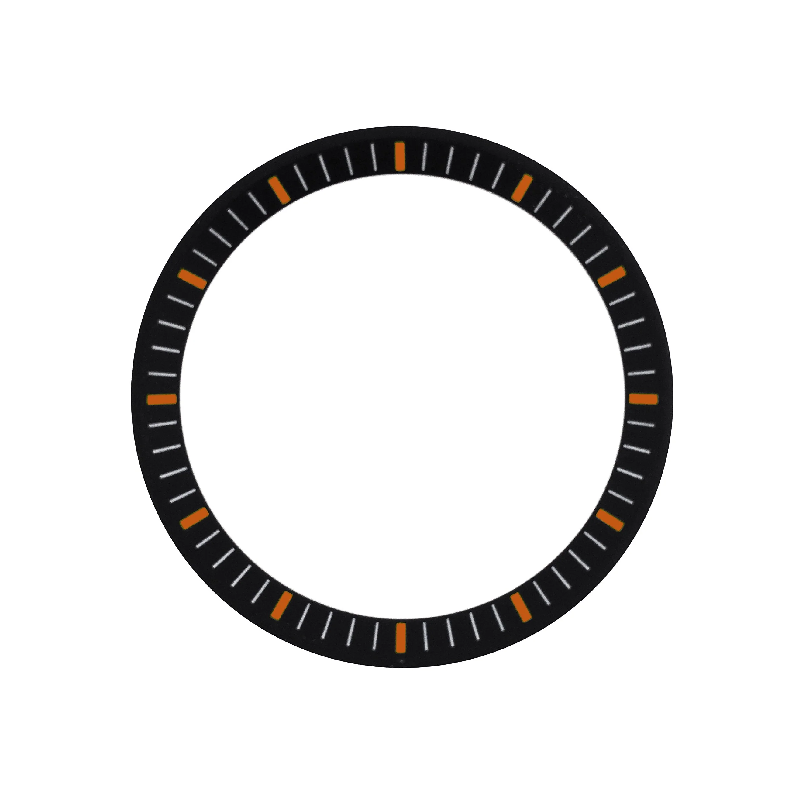 Chapter Ring - Urchin - Matt Black w Markers (Orange)