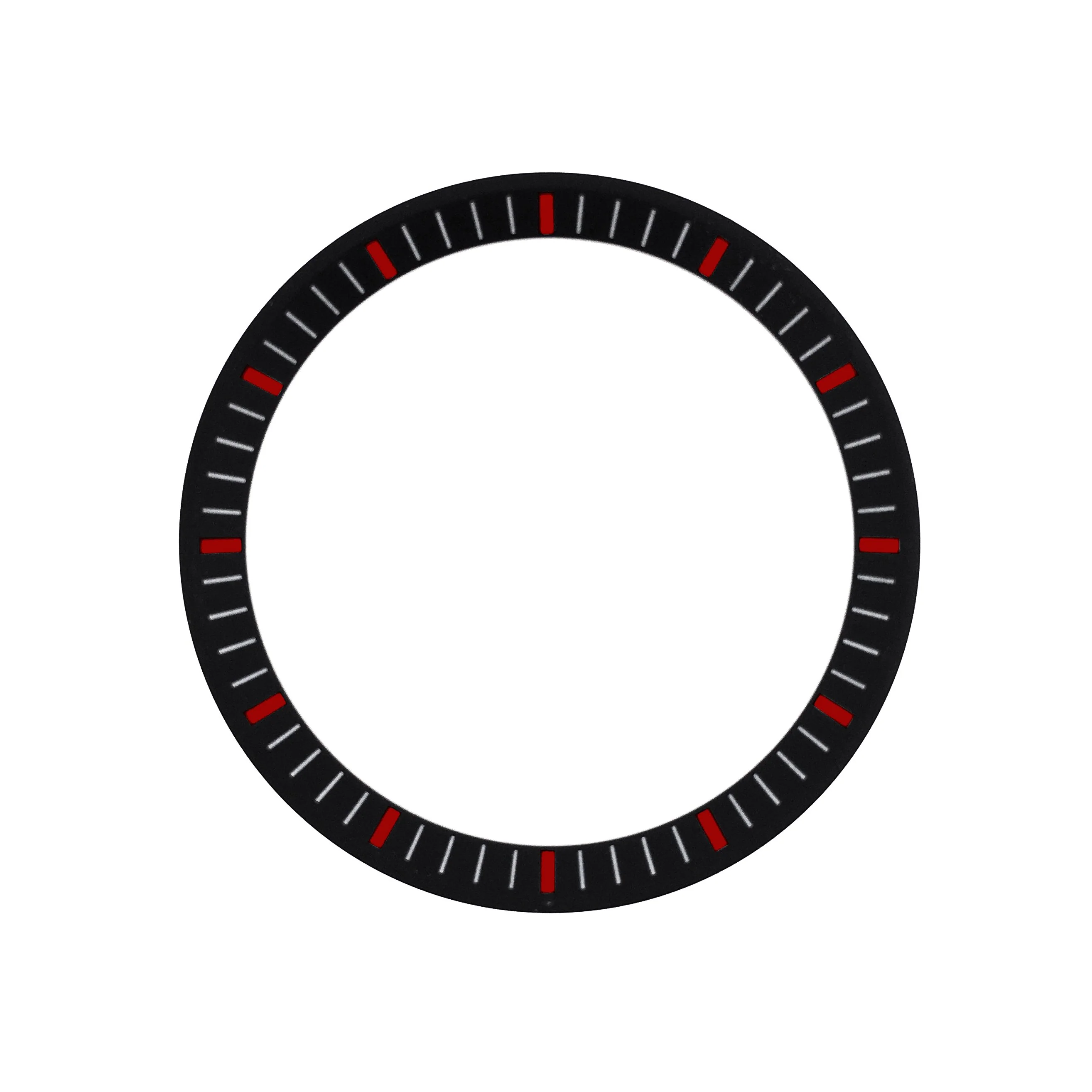 Chapter Ring - Urchin - Matt Black w Markers (Red)