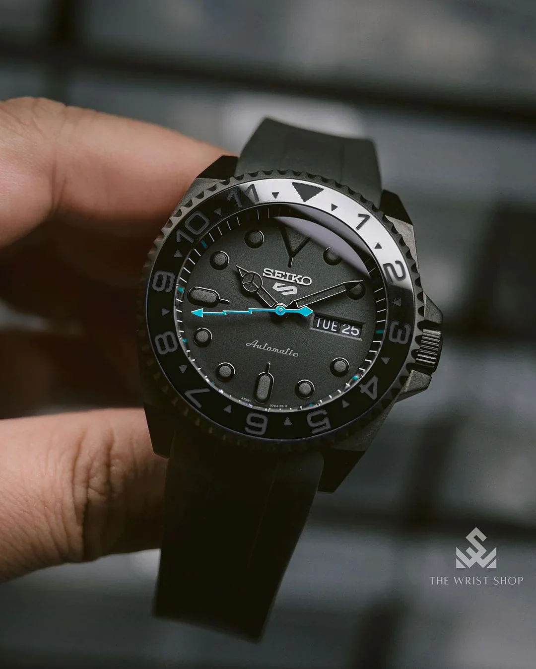 Case - SKX007 SAM - Bead Blasted PVD Black (With Case Back) - Image 6