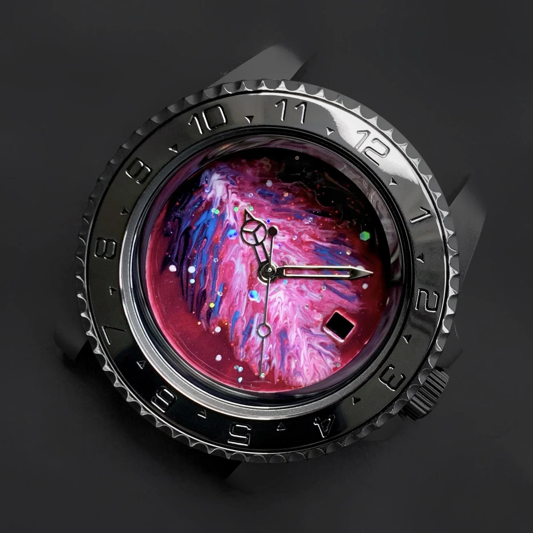 Case - SKX007 Sub - Bead Blasted PVD Black (With Case Back)