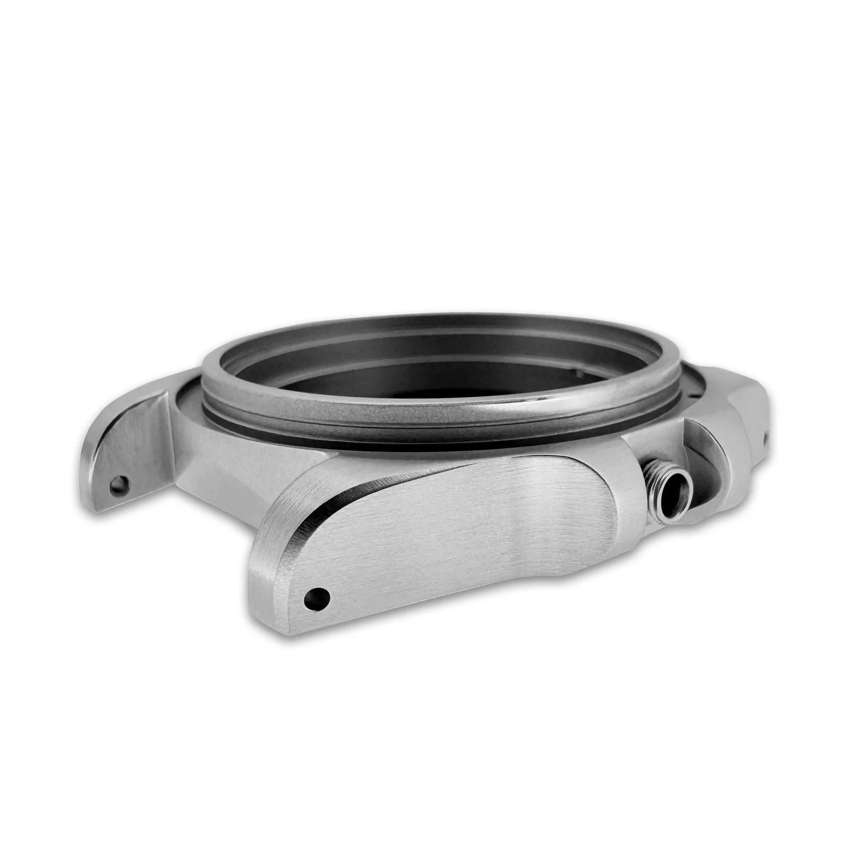 Case - SKX007 Sub - Full Brushed Steel with Brushed Lug Chamfer (With Case Back) - Image 2