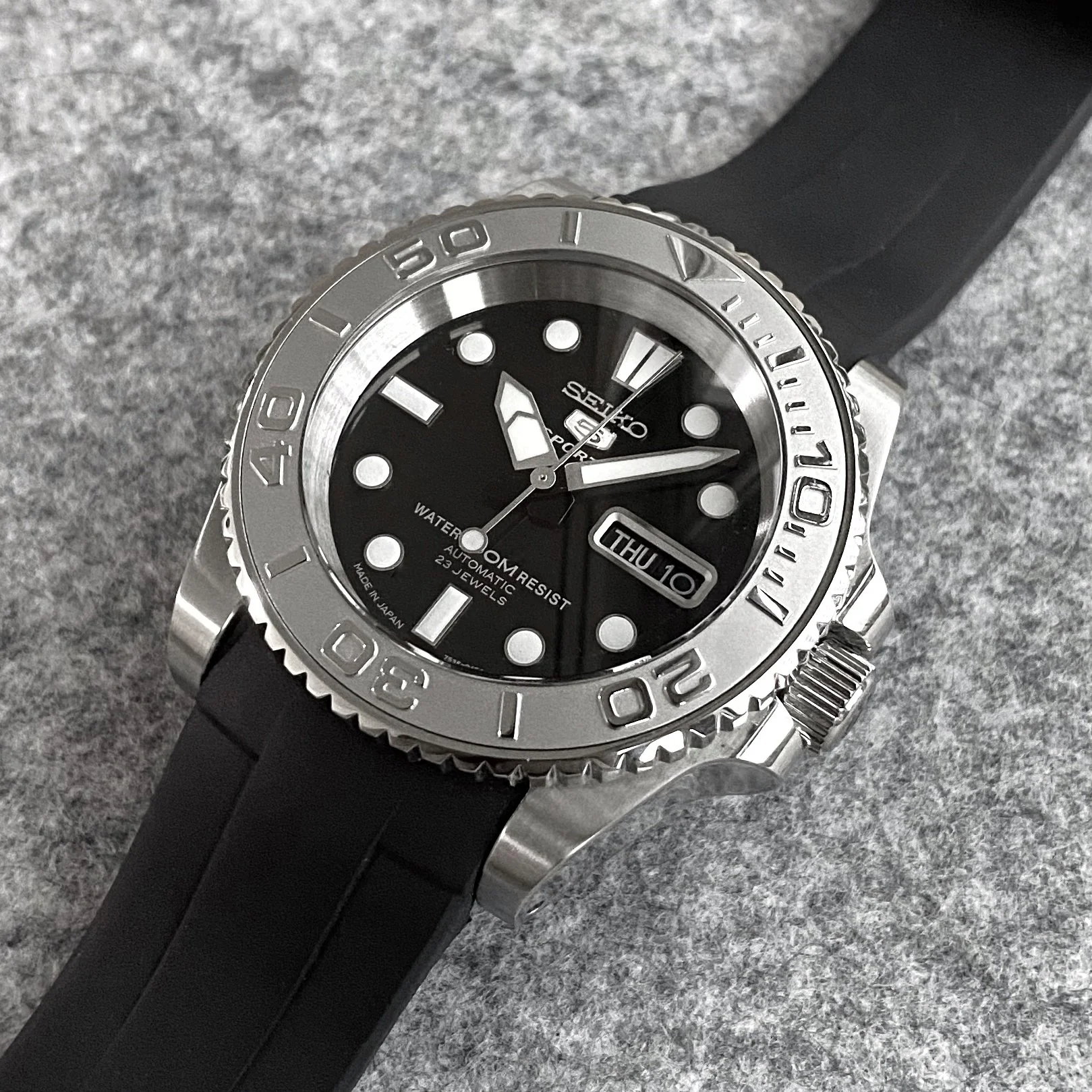Case - SKX007 Sub - Polished Steel (With Case Back)
