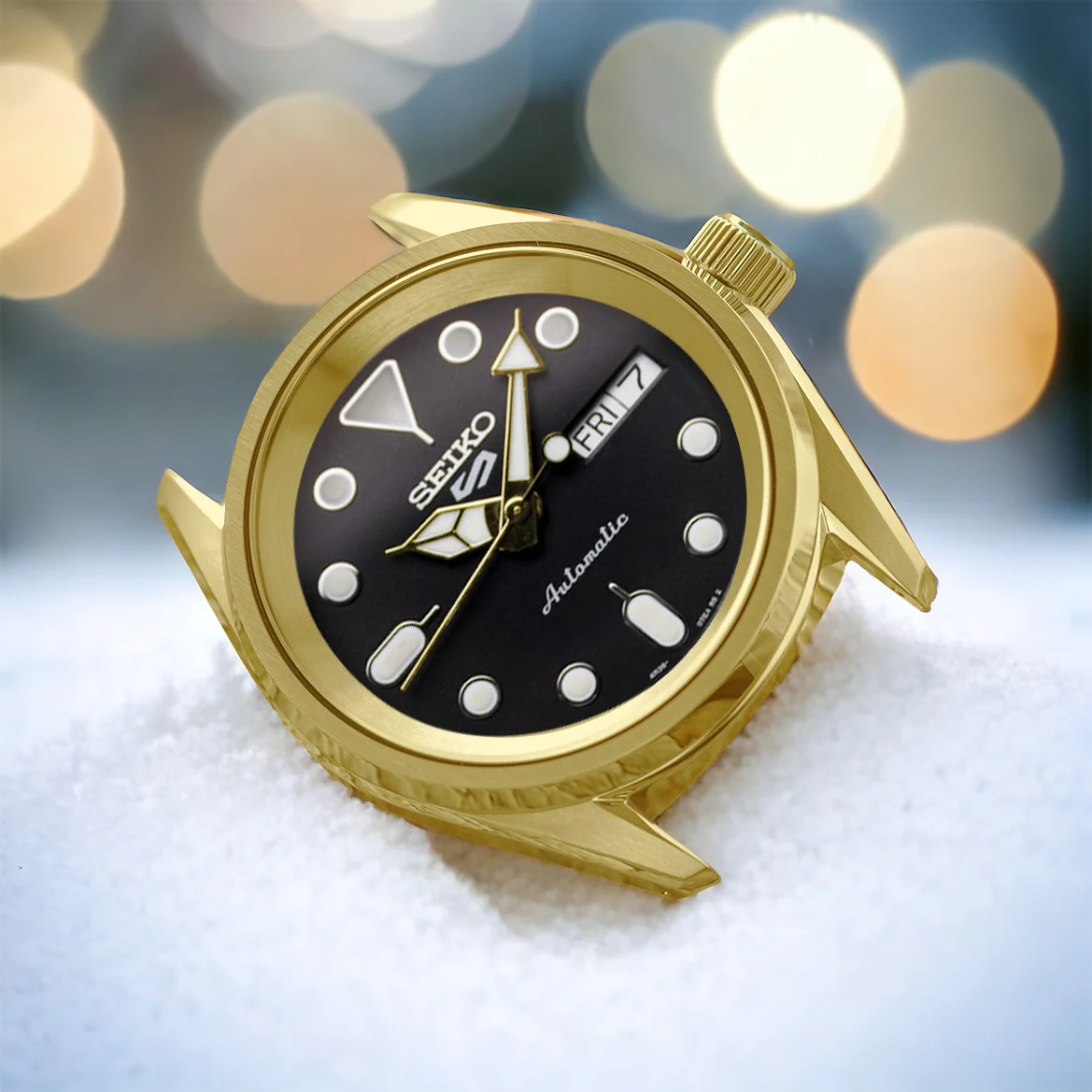 Case - SRPE GS EVO. - Polished/Brushed PVD Gold (With Case Back) - Image 3