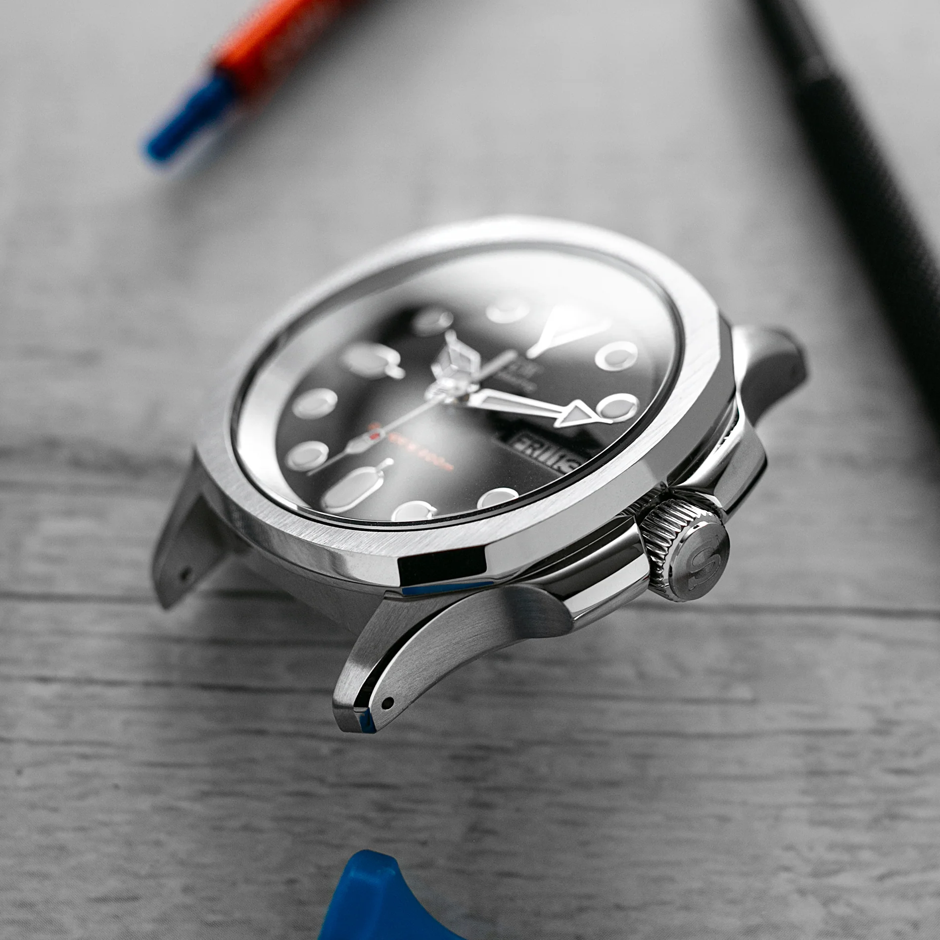 Case - SRPE NAUT. - Polished/Brushed Steel (With Case Back) - Image 5