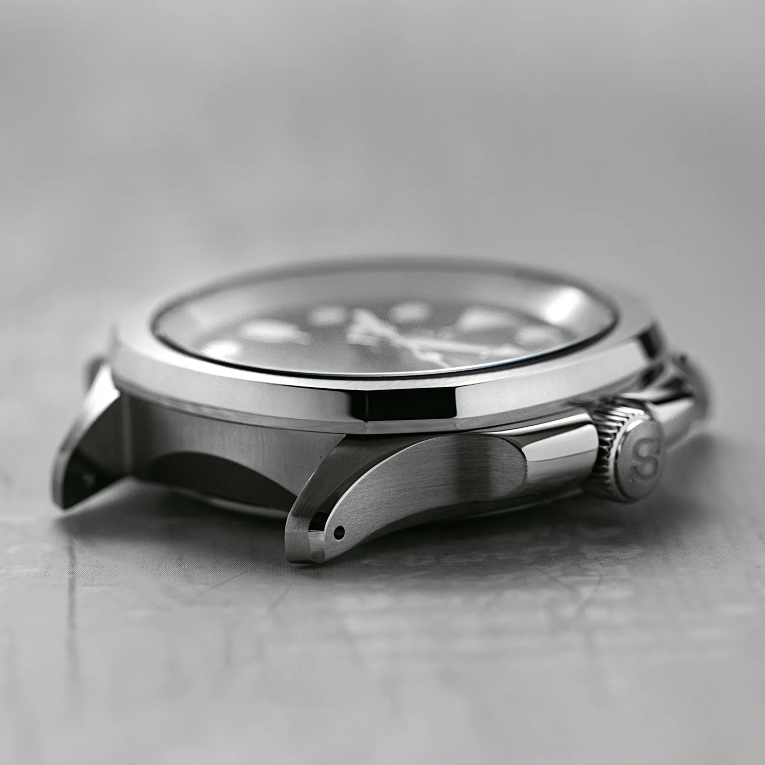Case - SRPE NAUT. - Polished/Brushed Steel (With Case Back) - Image 7