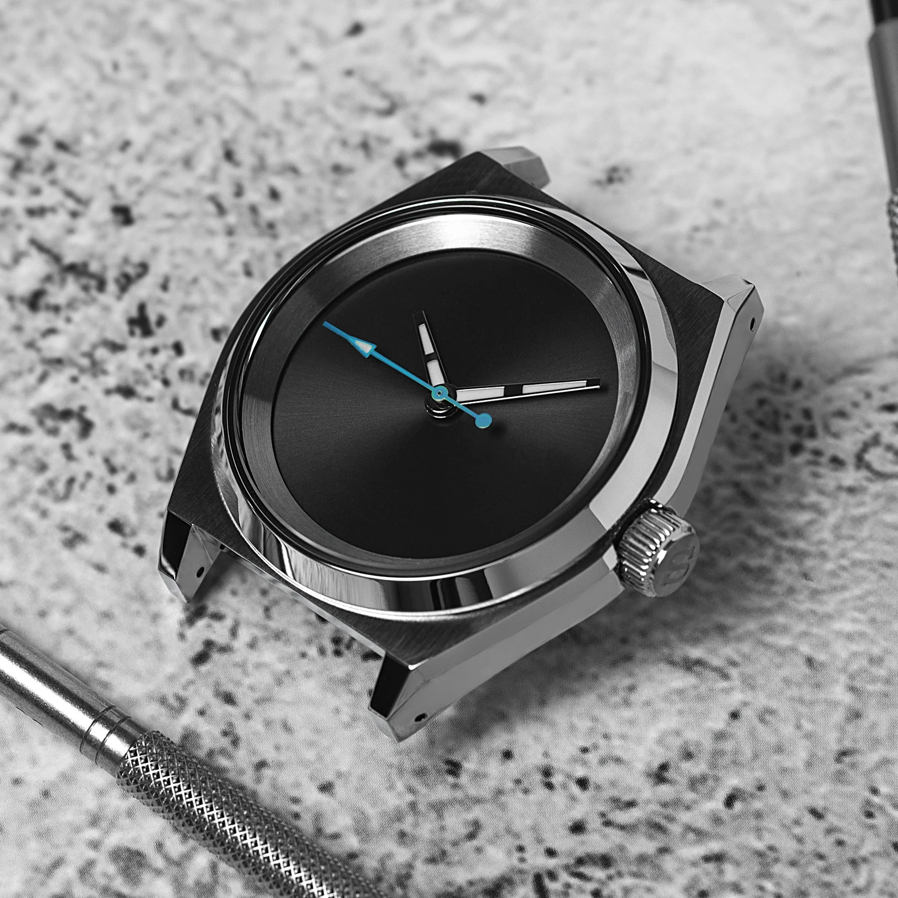 Case - SRPE S5 Vintage - Polished/Brushed Steel (With Case Back) - Image 9