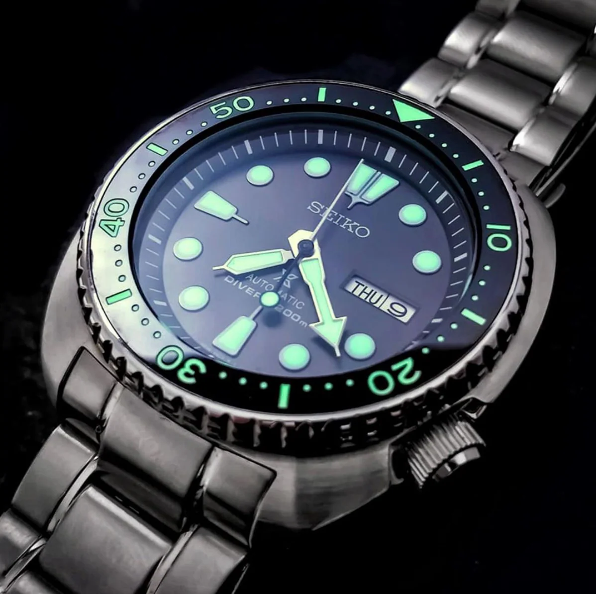 Ceramic Insert - SRP Turtle Black - Luminous Green - Image 3