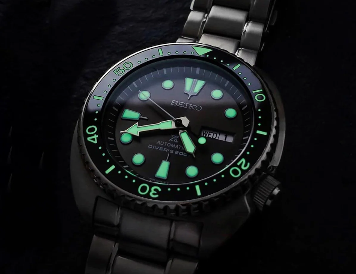 Ceramic Insert - SRP Turtle Black - Luminous Green - Image 4