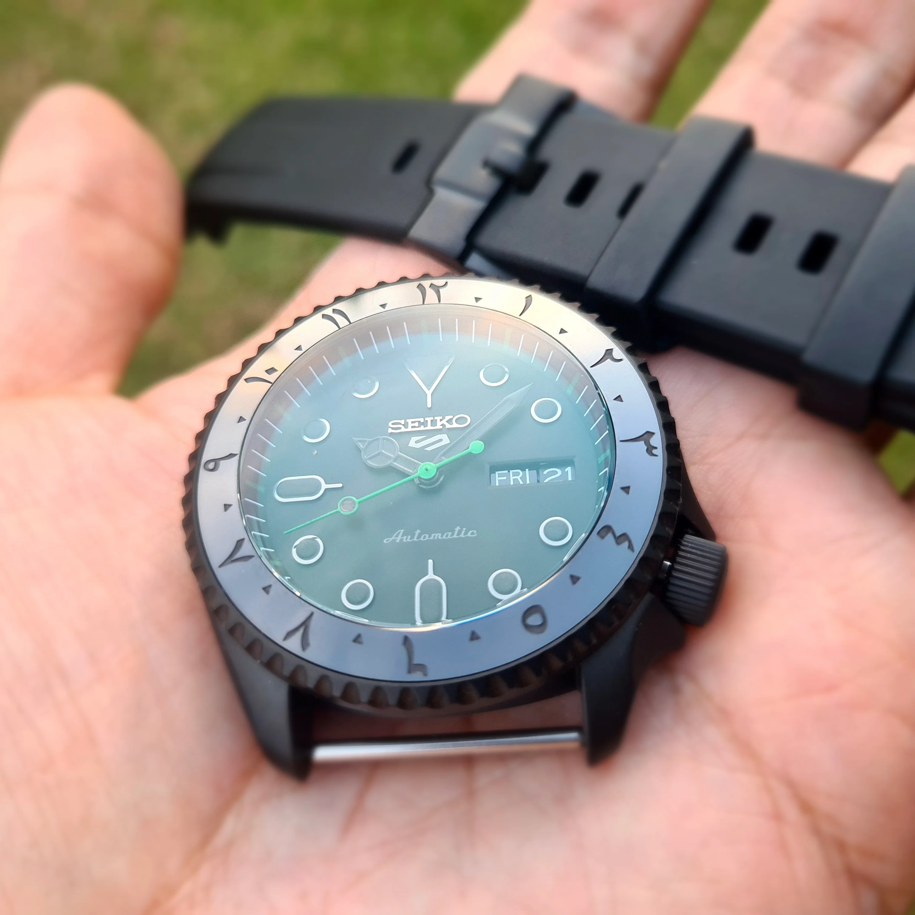 Ceramic Insert - 007 Arabic Dual Time Stealth - Image 4