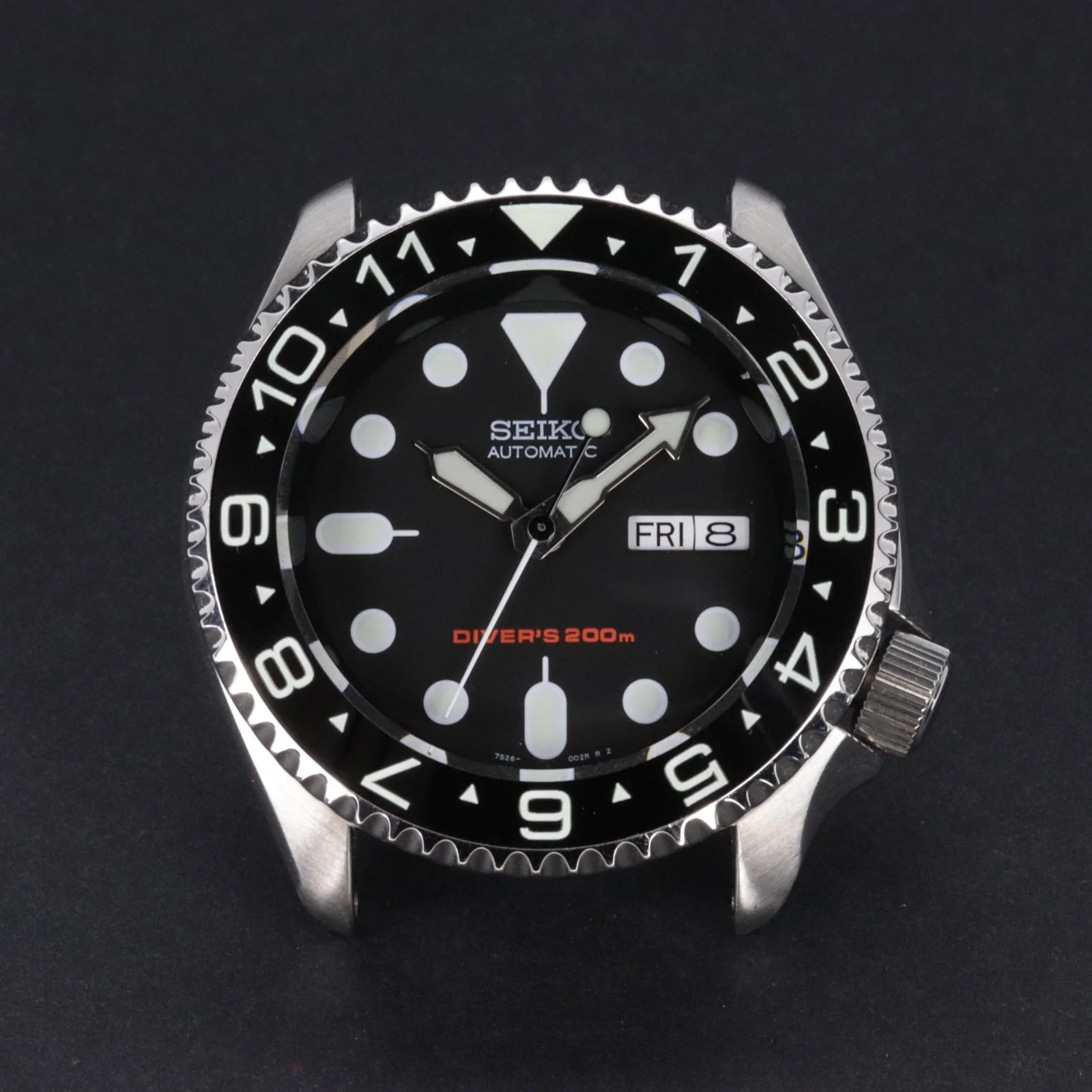 Ceramic Insert - 007 Dual Time Black - Luminous Aquaris - Image 2