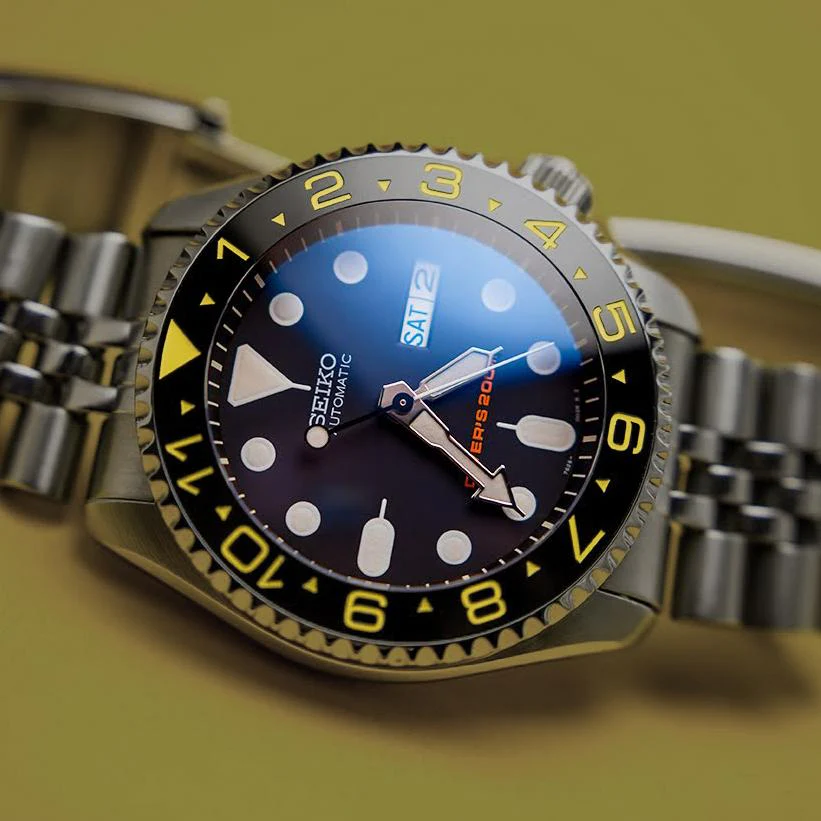 Ceramic Insert - 007 Dual Time Black X Yellow - Image 3