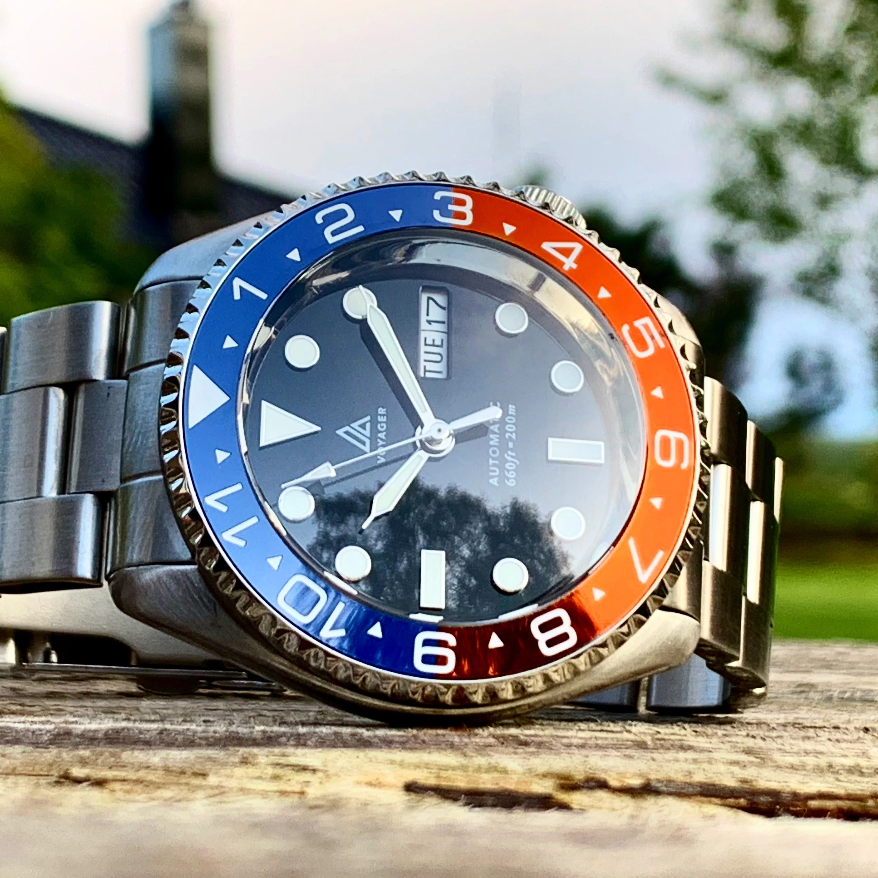 Ceramic Insert - 007 Dual Time PEPS. (Sunset)