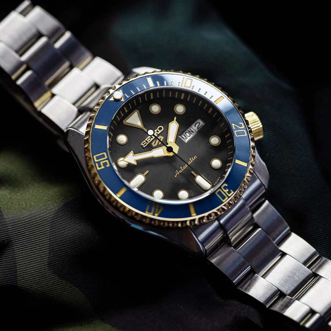 Ceramic Insert - 007 Sub Aegean Blue X Gold