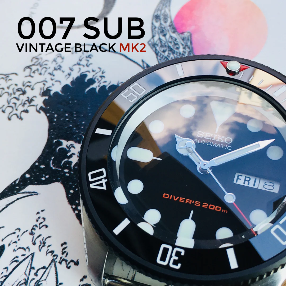 Ceramic Insert - 007 Sub Vintage Black MK2 - Image 3