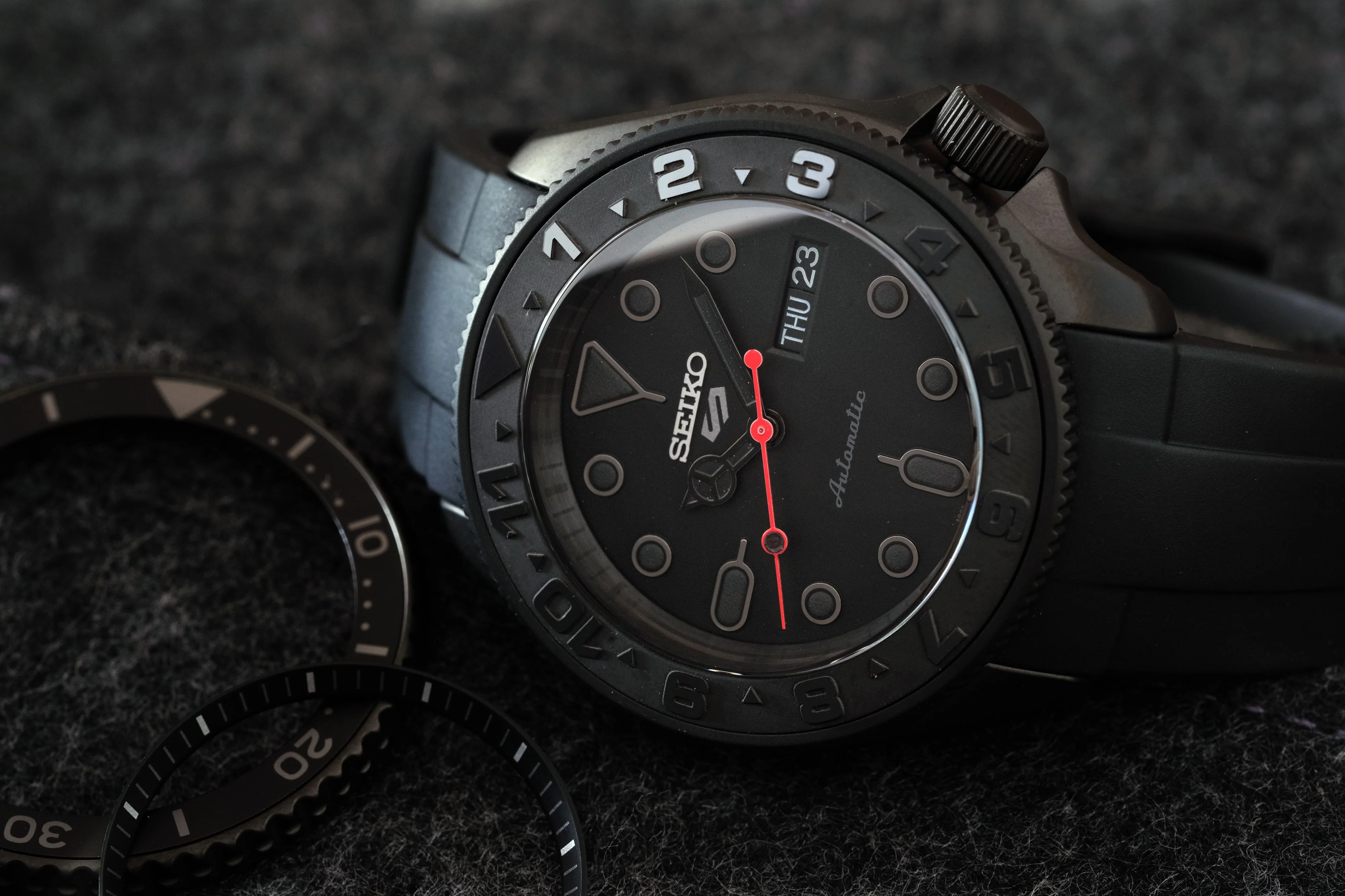 Ceramic Insert - 007 Yacht Master Dual Time Black - Image 10