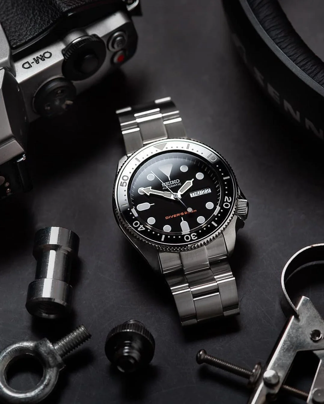 Ceramic Insert - SKX Black - Luminous Aquaris - Image 8