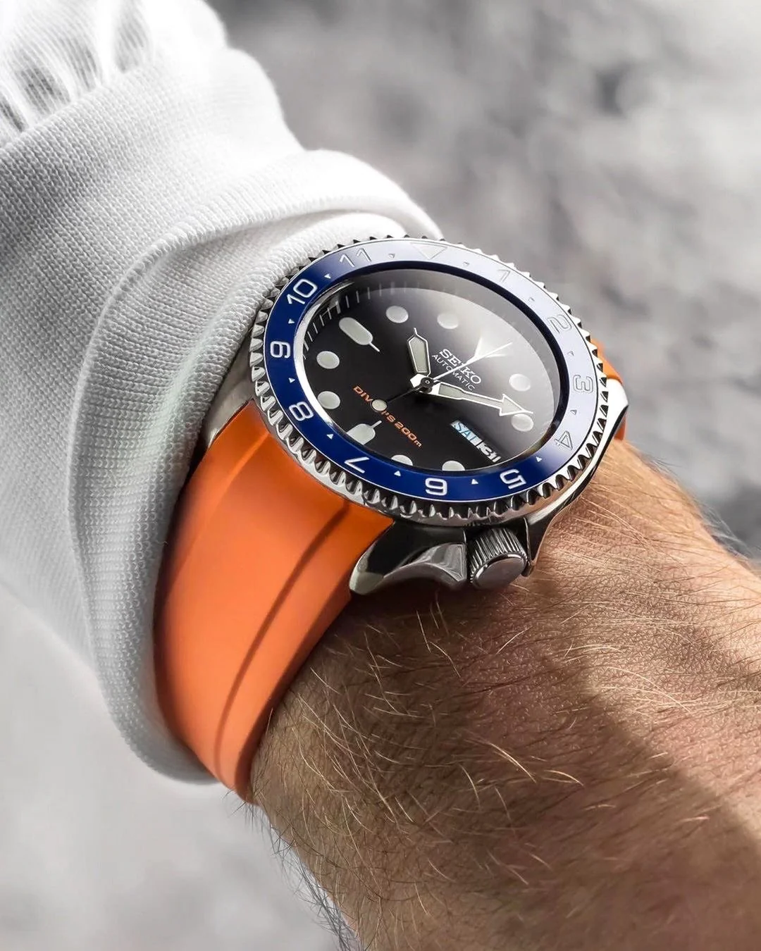 Ceramic Insert - SKX Dual Time Aegean Blue - Image 3