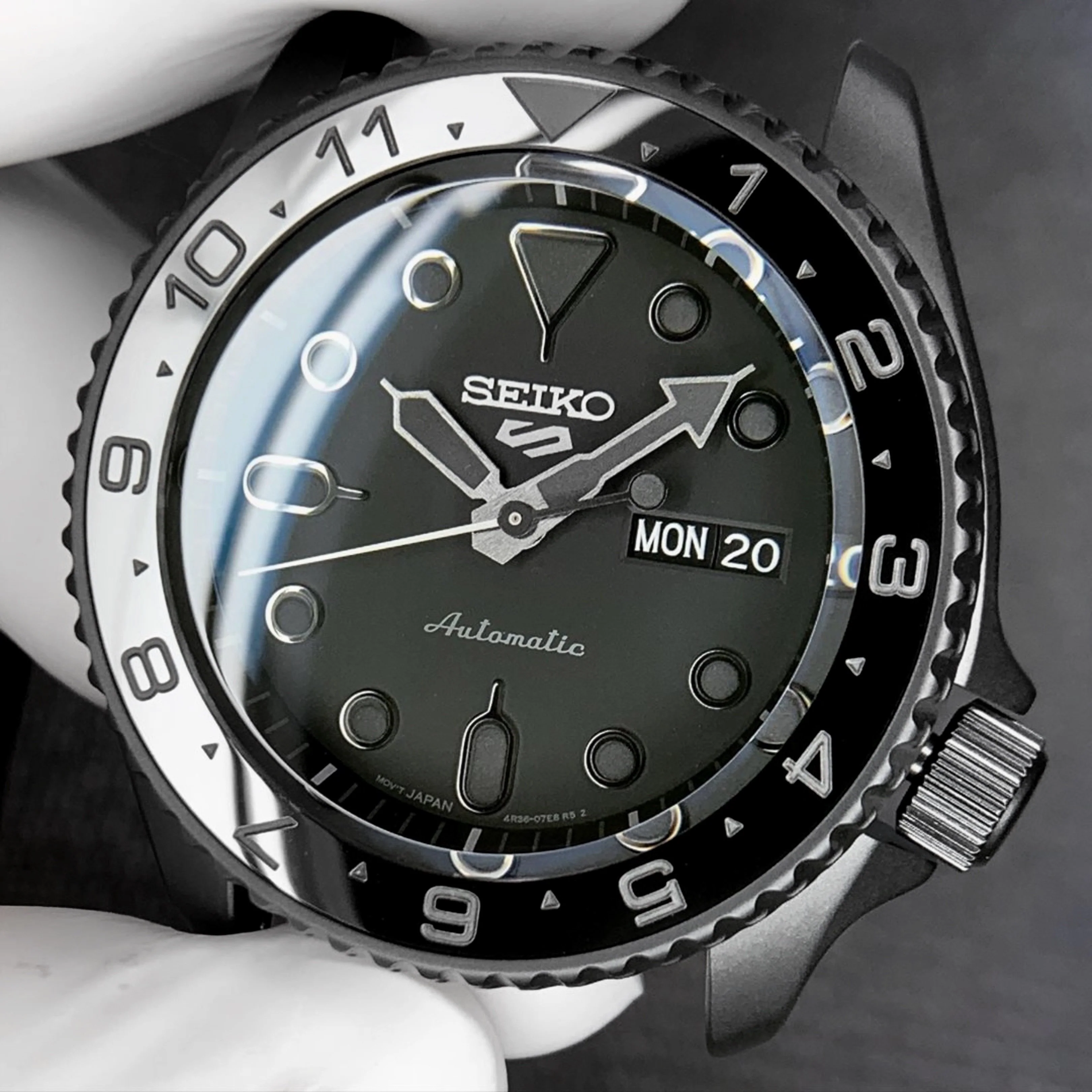 Ceramic Insert - SKX Dual Time Stealth - Image 2