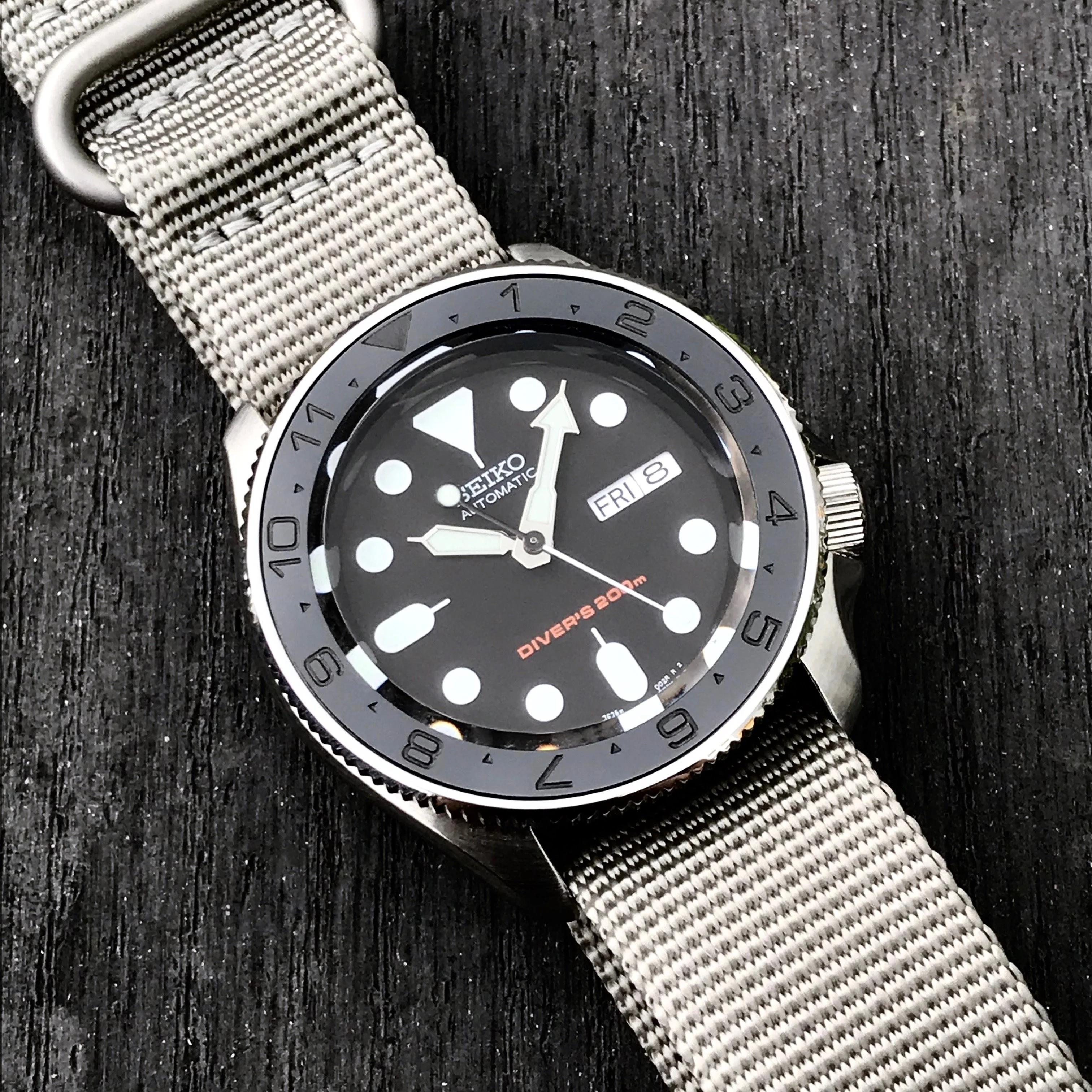 Ceramic Insert - SKX Dual Time Stealth - Image 4
