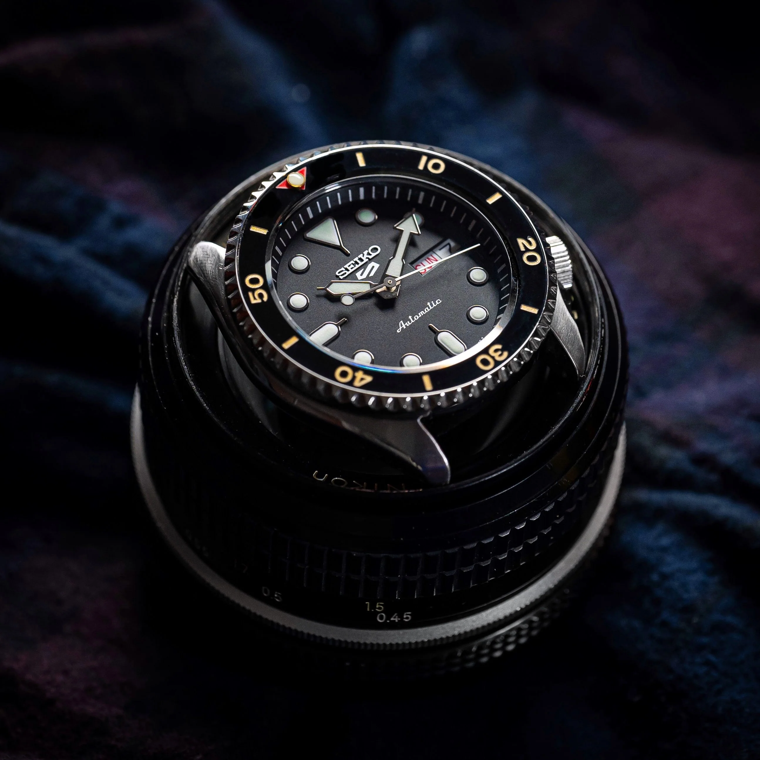 Ceramic Insert - SKX Red T Black X Gold - Image 3