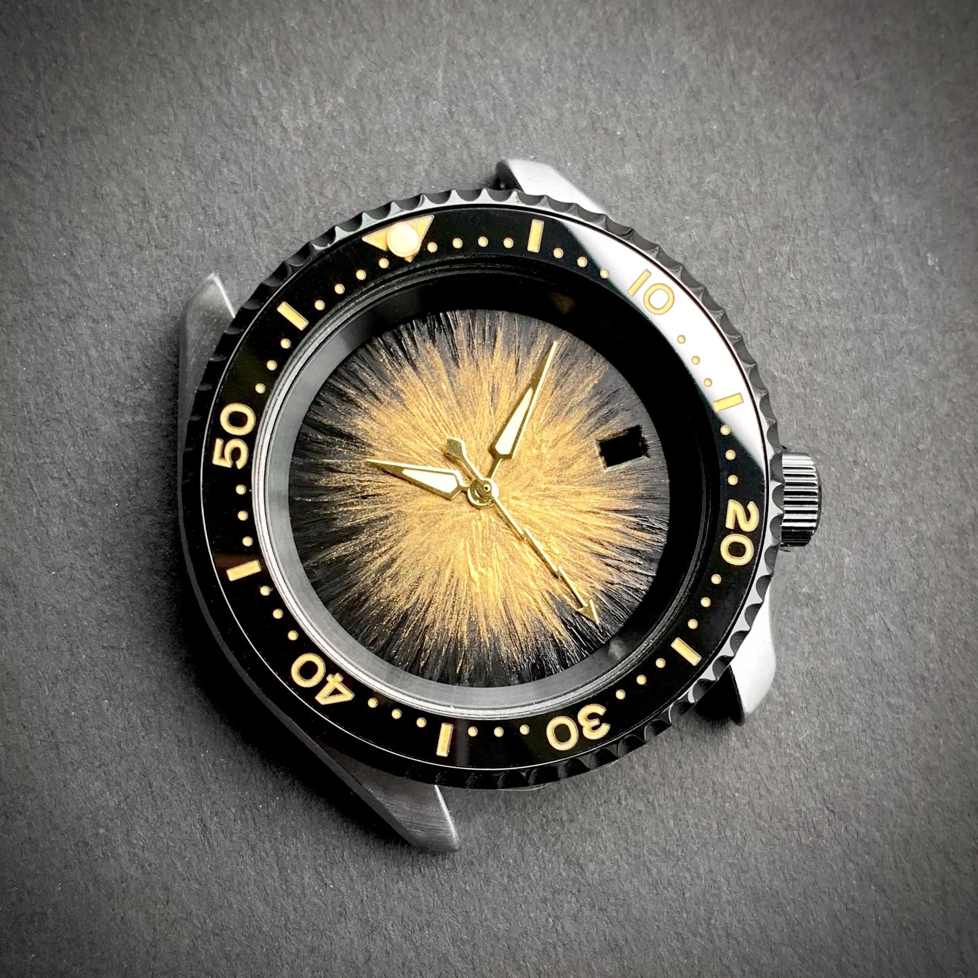 Ceramic Insert - SKX Black X Gold
