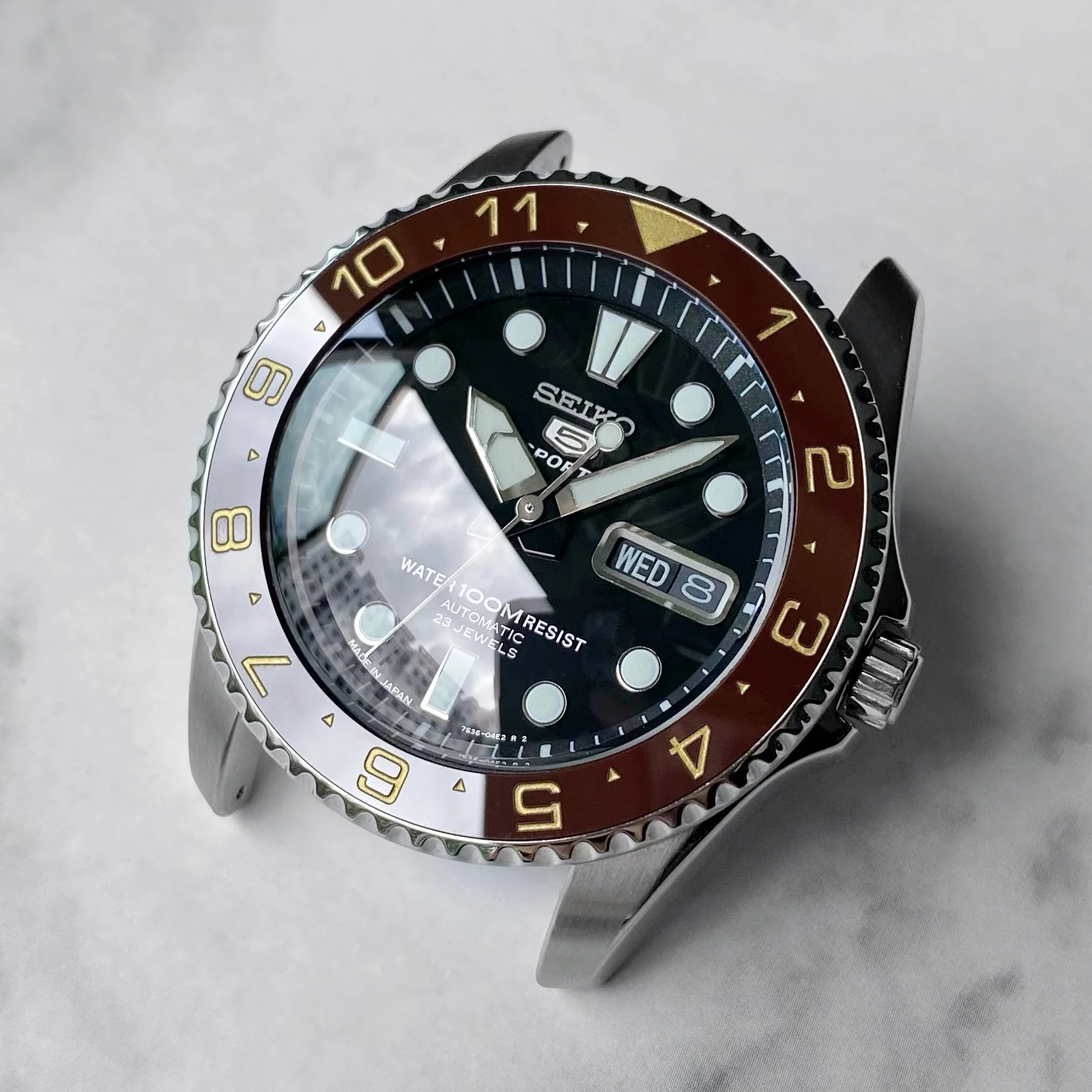 Ceramic Insert - Urchin Dual Time Umber X Gold