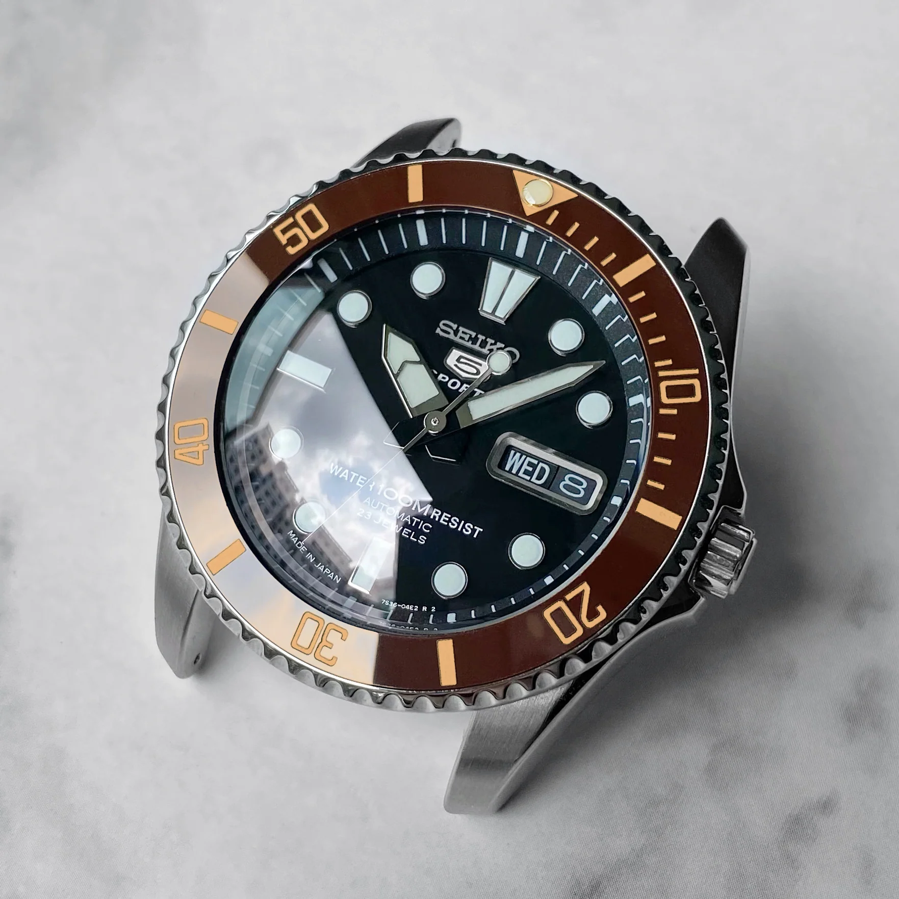 Ceramic Insert - Urchin Sub Umber X Rose Gold