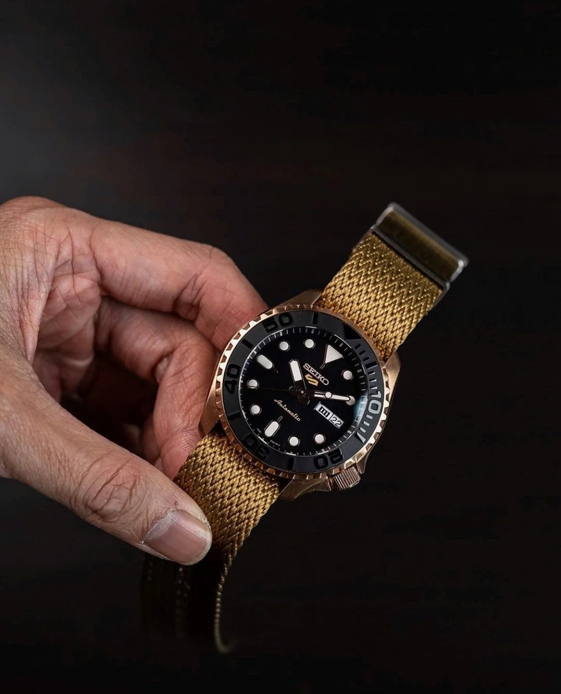 Bezel - SKX007/SRPD LX - Brushed PVD Rose Gold - Image 2