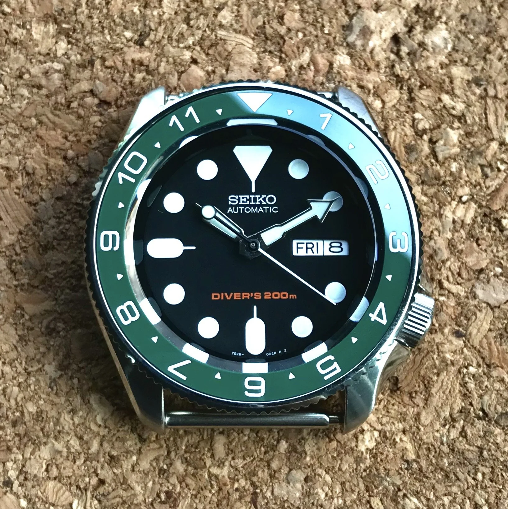 Ceramic Insert - SKX Dual Time Green - Image 3