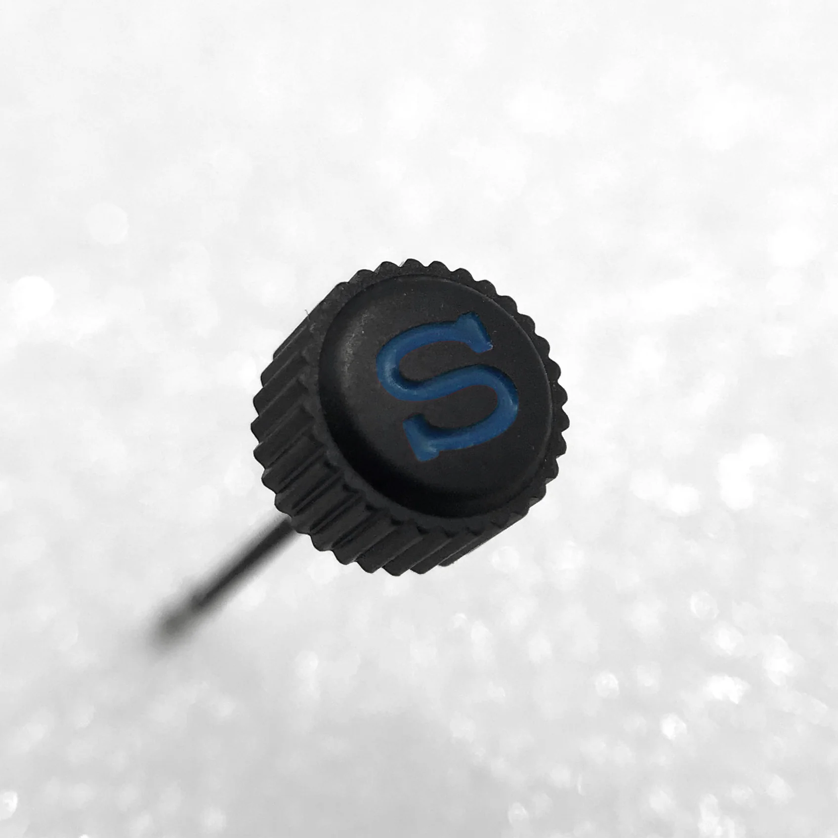 Crown - SKX007 - Bead Blasted PVD Black - Blue "S"