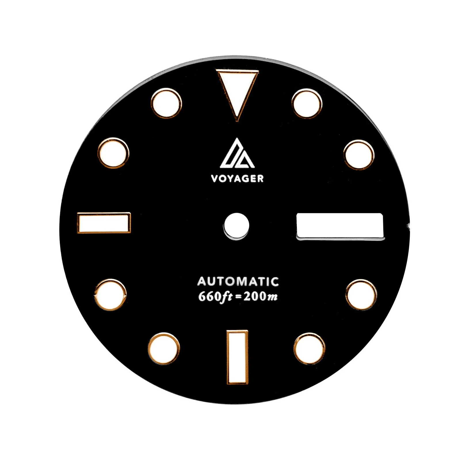 Dial - Voyager 2 - Black Rose Gold - Day Date / Date / No Date - Image 3