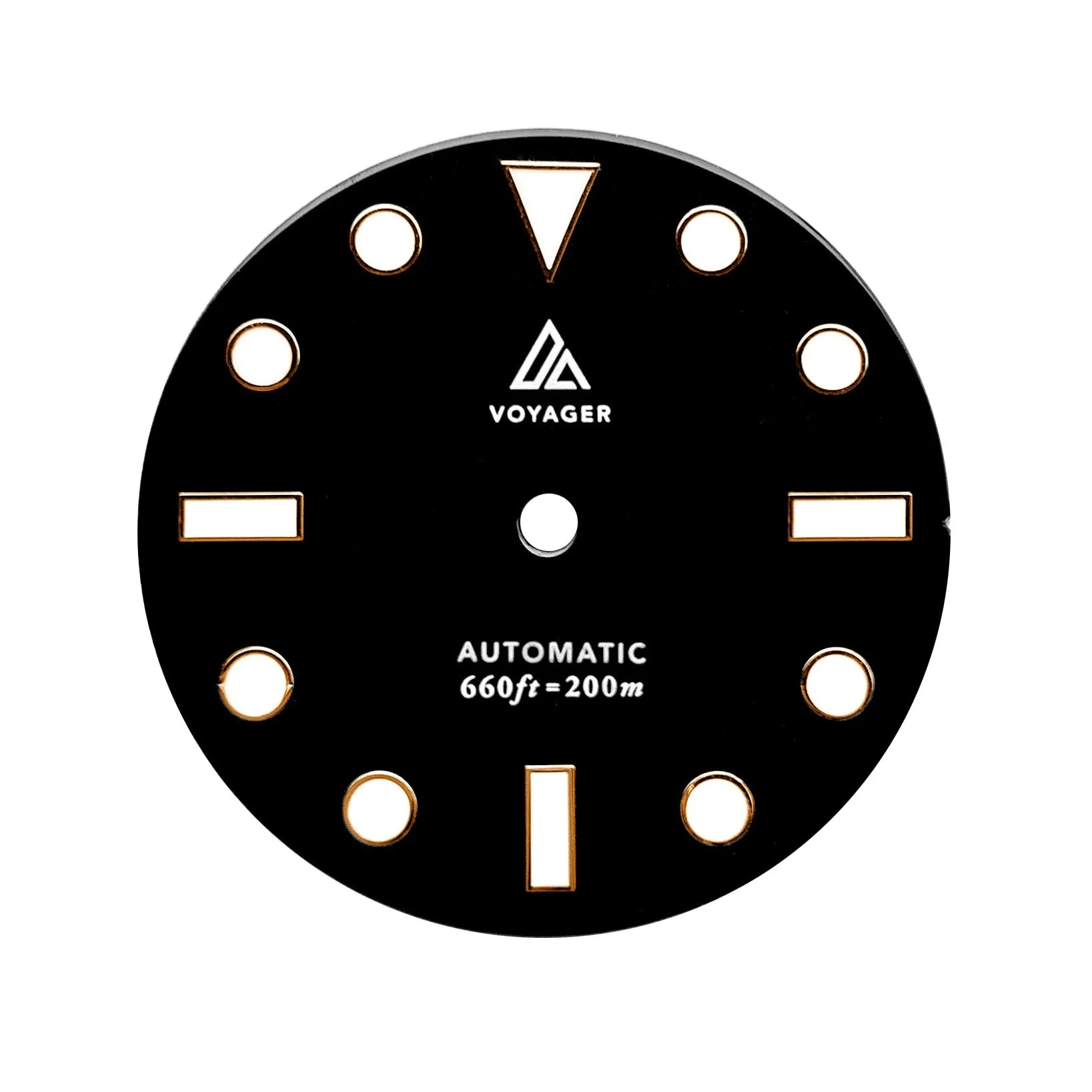 Dial - Voyager 2 - Black Rose Gold - Day Date / Date / No Date - Image 5