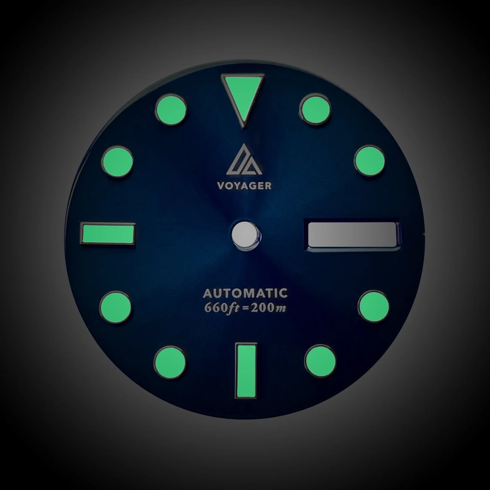 Dial - Voyager 2 - Sunburst Blue - Day Date / Date / No Date - Image 4
