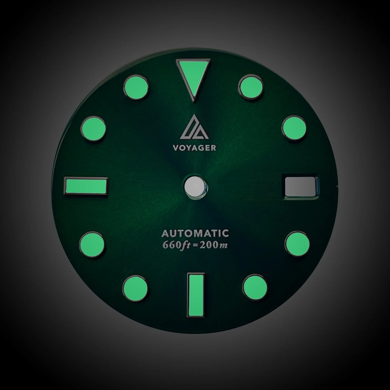 Dial - Voyager 2 - Sunburst Green - Day Date / Date / No Date - Image 2