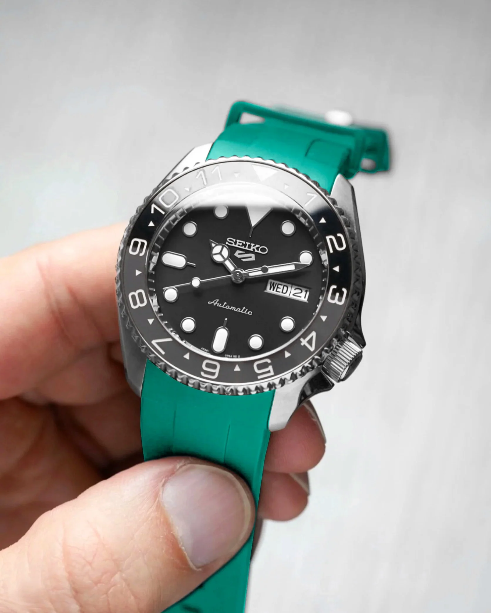 FKM Rubber Strap - SKX007/SRPD Classic - Mint - Image 5