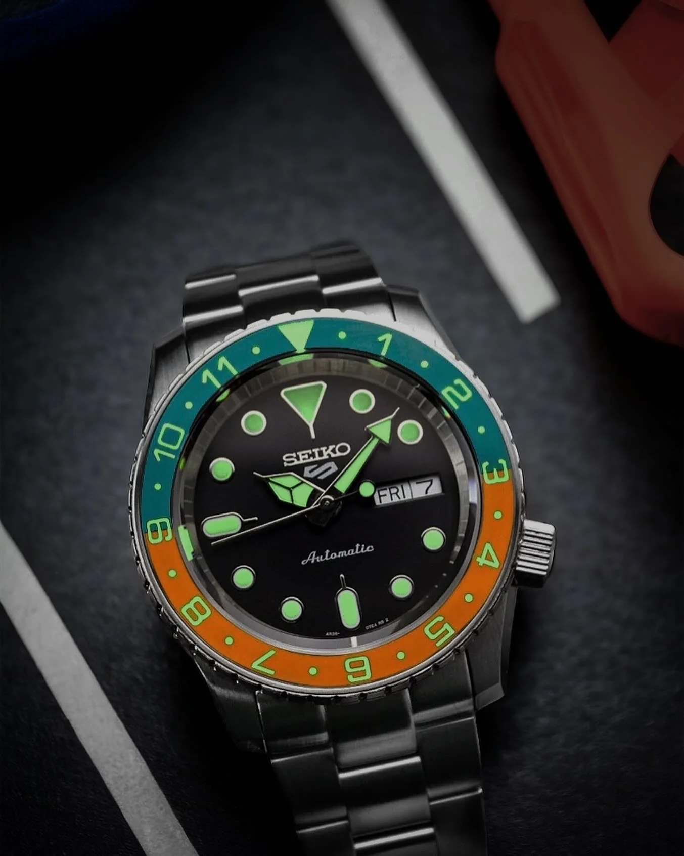 Glass Insert - SKX Dual Time Gulf - Luminous Green - Image 4