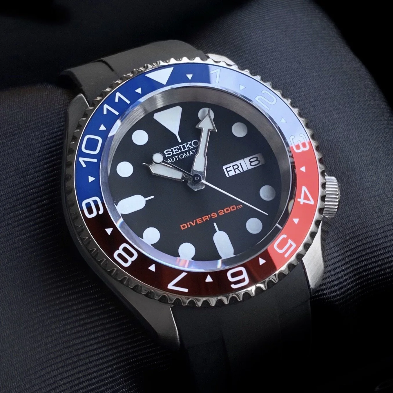 FKM Rubber Strap - SKX007/SRPD Classic - Black - Image 10